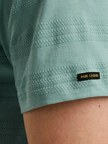 PME Legend Short sleeve r-neck jacquard strip