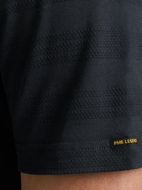PME Legend Short sleeve r-neck jacquard strip