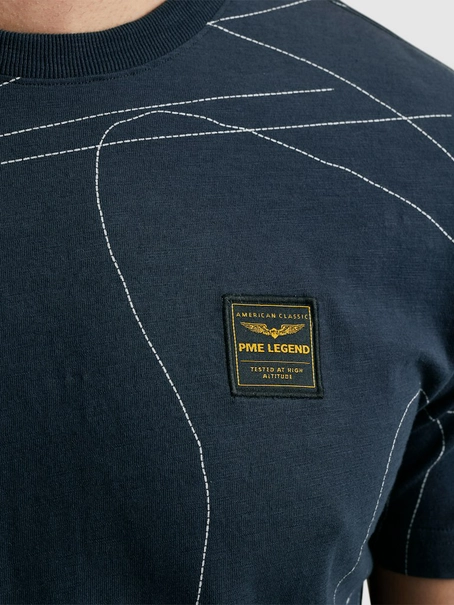 PME Legend Short sleeve r-neck slub jersey pa