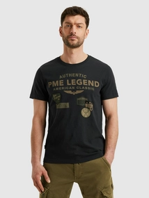 PME Legend Short sleeve r-neck slub jersey