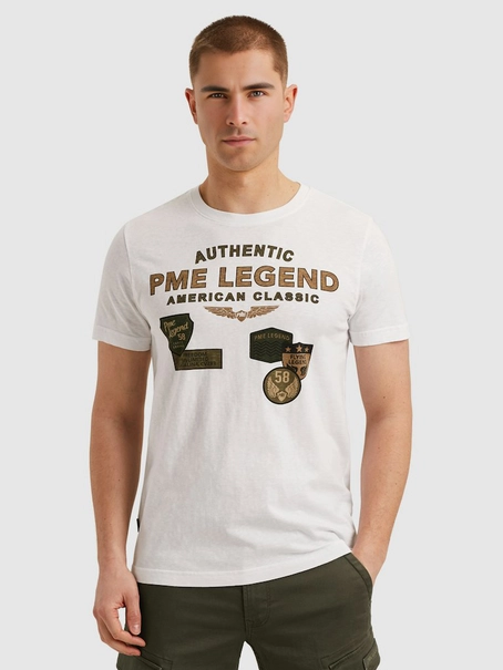 PME Legend Short sleeve r-neck slub jersey