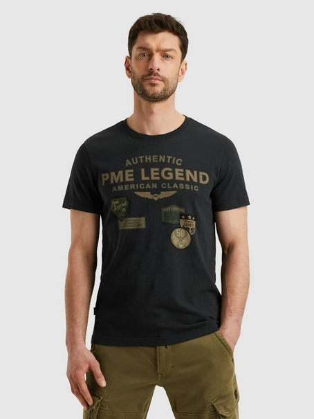 PME Legend Short sleeve r-neck slub jersey