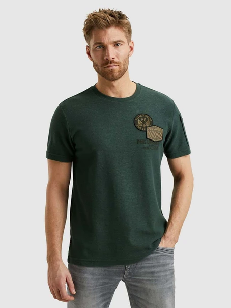 PME Legend Short sleeve r-neck structured piq