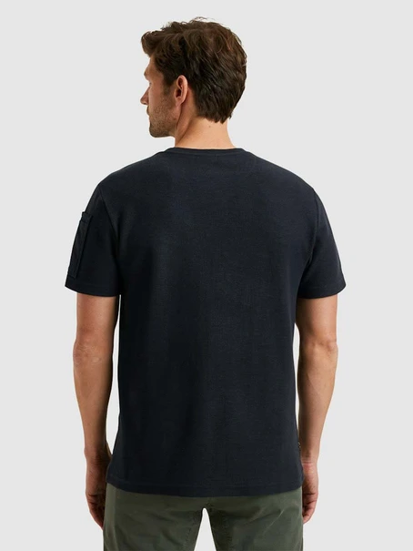 PME Legend Short sleeve r-neck structured piq