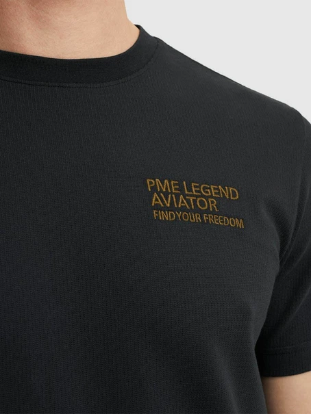 PME Legend Short sleeve r-neck textured jerse