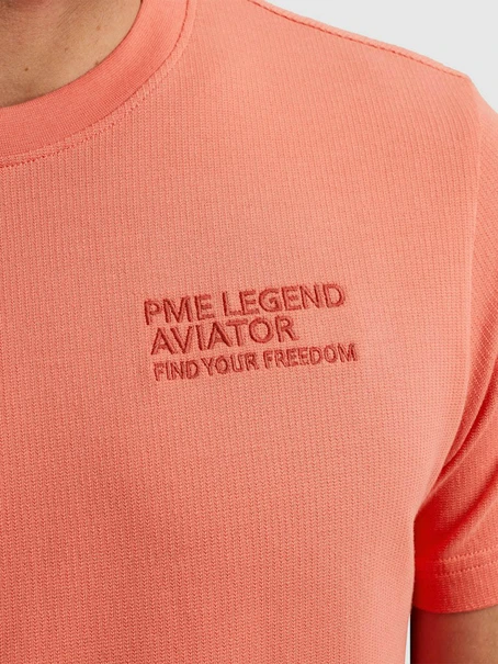 PME Legend Short sleeve r-neck textured jerse