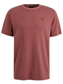 PME Legend Short sleeve r-neck textured strip