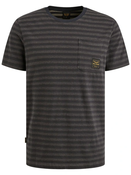 PME Legend Short sleeve r-neck textured yd st