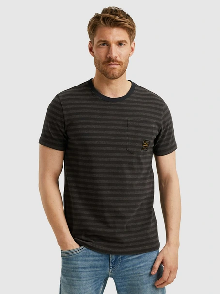 PME Legend Short sleeve r-neck textured yd st