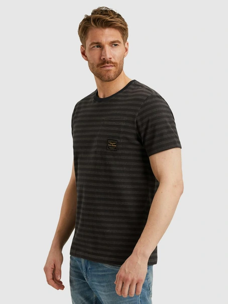 PME Legend Short sleeve r-neck textured yd st