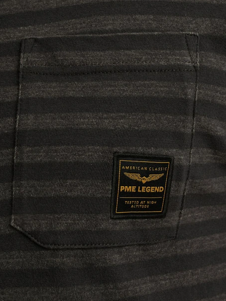 PME Legend Short sleeve r-neck textured yd st