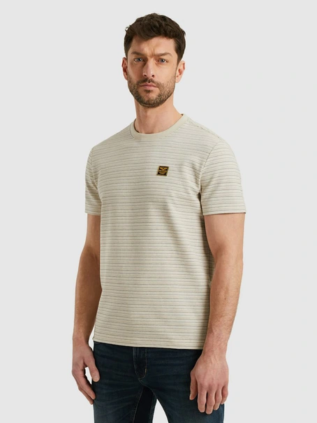 PME Legend Short sleeve r-neck textured yd st