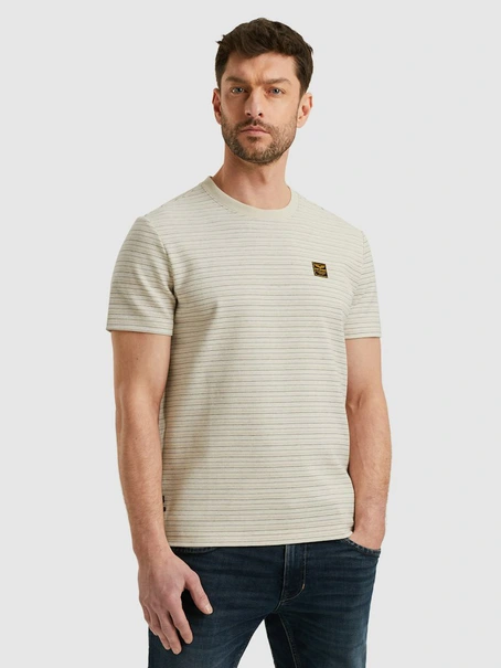 PME Legend Short sleeve r-neck textured yd st