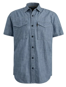 PME Legend Short Sleeve Shirt Indigo Chambray