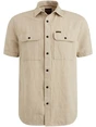 PME Legend Short Sleeve Shirt Linen dobby