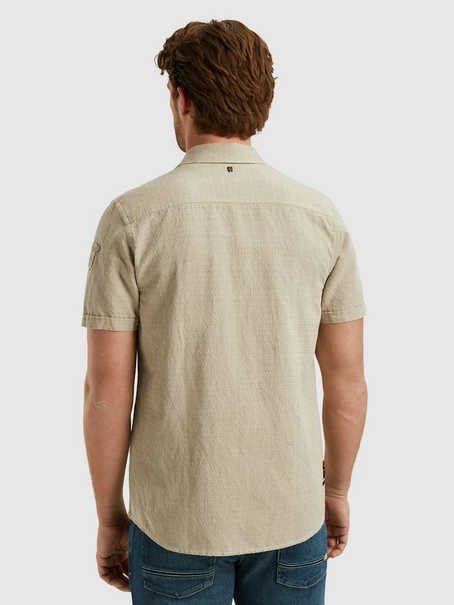 PME Legend Short Sleeve Shirt Linen dobby