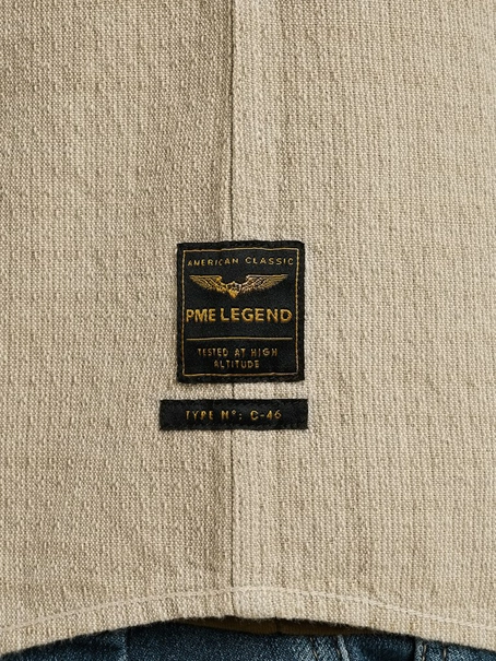 PME Legend Short Sleeve Shirt Linen dobby