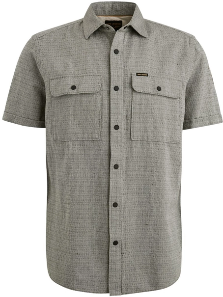 PME Legend Short Sleeve Shirt Linen dobby