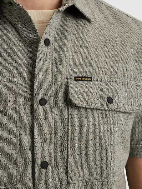 PME Legend Short Sleeve Shirt Linen dobby