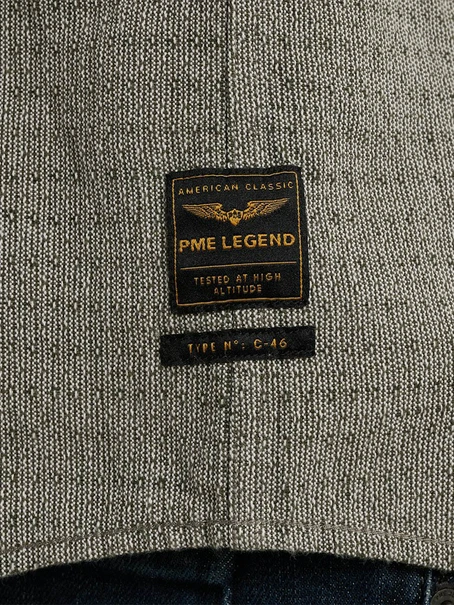 PME Legend Short Sleeve Shirt Linen dobby
