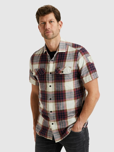 PME Legend Short Sleeve Shirt Y/D Slub Herrin