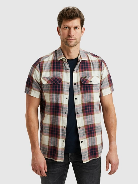 PME Legend Short Sleeve Shirt Y/D Slub Herrin