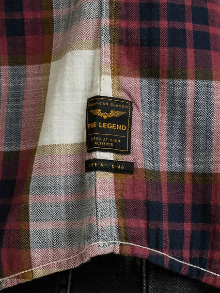PME Legend Short Sleeve Shirt Y/D Slub Herrin