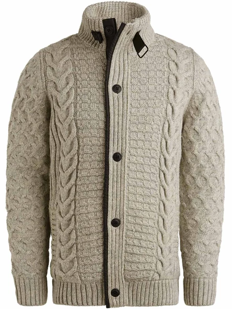 PME Legend Zip jacket heavy knit mixed yarn