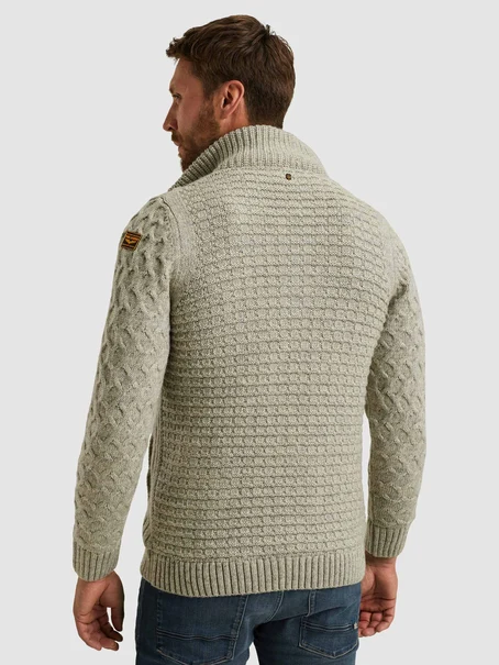 PME Legend Zip jacket heavy knit mixed yarn
