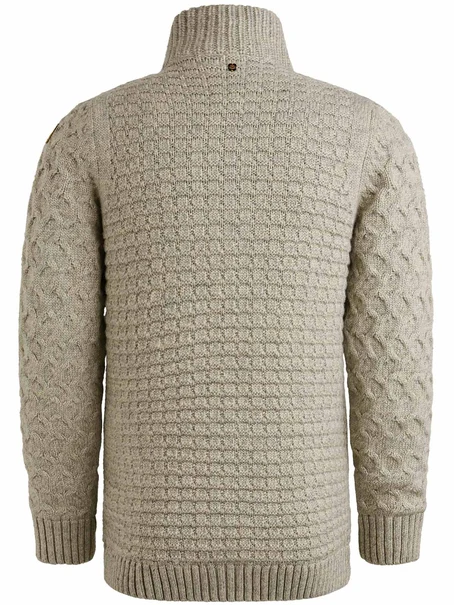 PME Legend Zip jacket heavy knit mixed yarn