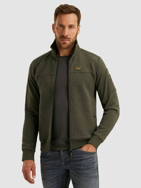 PME Legend Zip jacket jacquard interlock swea