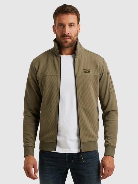 PME Legend Zip jacket jacquard interlock swea