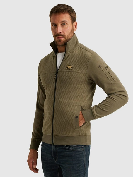 PME Legend Zip jacket jacquard interlock swea