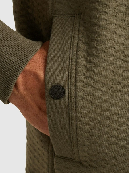 PME Legend Zip jacket jacquard interlock swea