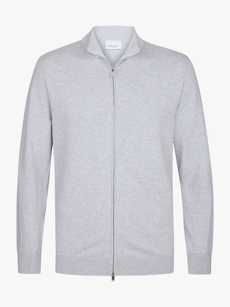 Profuomo CARDIGAN FULL ZIP L GREY