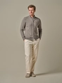 Profuomo CARDIGAN FULL ZIP M BROWN
