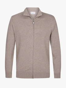 Profuomo CARDIGAN FULL ZIP M BROWN