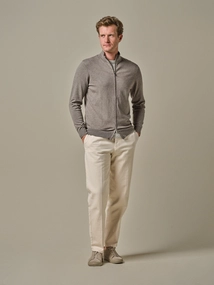 Profuomo CARDIGAN FULL ZIP M BROWN