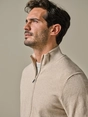 Profuomo CARDIGAN FULL ZIP SAND