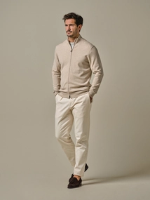 Profuomo CARDIGAN FULL ZIP SAND