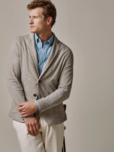 Profuomo JACKET KNITTED D.BEIGE