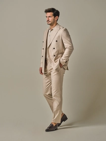 Profuomo JACKET LI BLEND DB D.BEIGE