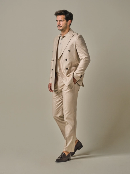 Profuomo JACKET LI BLEND DB D.BEIGE