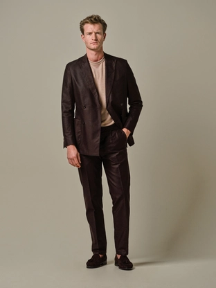 Profuomo JACKET LI BLEND DB D.BROWN