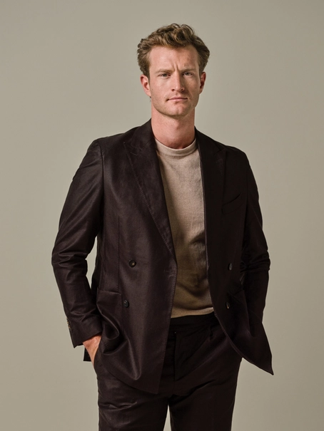Profuomo JACKET LI BLEND DB D.BROWN