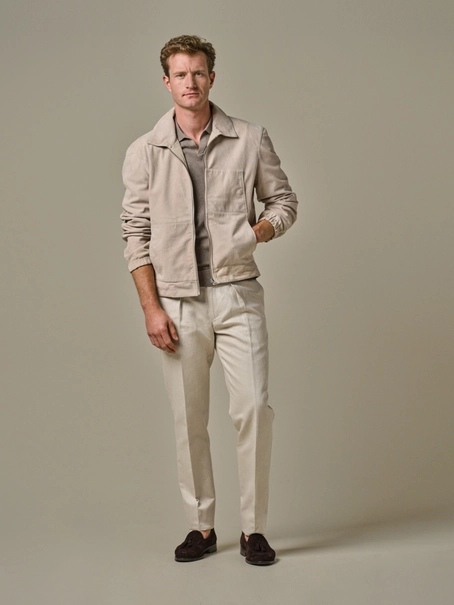 Profuomo OUTERW BMBR SUEDE REV SAND