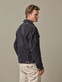 Profuomo OUTERW DENIM JACK SUEDE NAVY