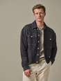 Profuomo OUTERW DENIM JACK SUEDE NAVY
