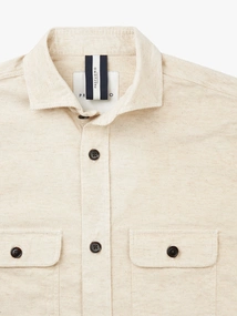 Profuomo OVERSHIRT CO-LINEN ECRU