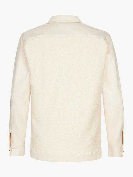 Profuomo OVERSHIRT CONTRAST LS OFF WHITE